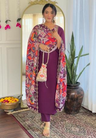 Picture of Bewitching Chiffon Brown Readymade Salwar Kameez