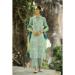 Picture of Chiffon Dark Sea Green Readymade Salwar Kameez