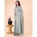 Picture of Statuesque Cotton Light Slate Grey Saree