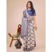 Picture of Taking Cotton & Linen Dark Slate Blue Saree