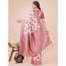 Picture of Well Formed Cotton & Linen Pale Violet Red Saree