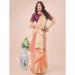 Picture of Shapely Organza Dark Salmon Saree