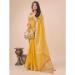 Picture of Fascinating Organza Golden Rod Saree