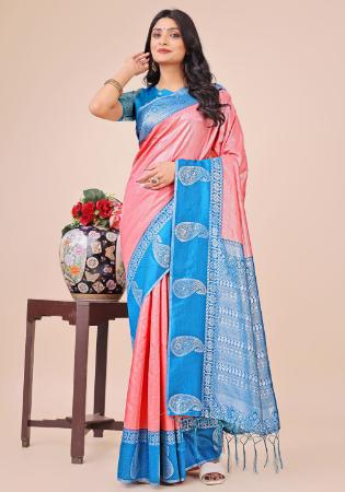 Picture of Resplendent Silk Fire Brick Saree