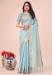 Picture of Resplendent Organza Light Steel Blue Saree