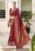 Picture of Shapely Silk Saddle Brown Saree