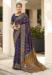 Picture of Beautiful Silk Dark Slate Blue Saree