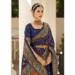 Picture of Beautiful Silk Dark Slate Blue Saree