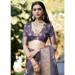 Picture of Splendid Cotton & Silk Plum Saree