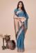 Picture of Beauteous Cotton & Linen Steel Blue Saree