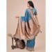 Picture of Beauteous Cotton & Linen Steel Blue Saree