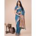 Picture of Beauteous Cotton & Linen Steel Blue Saree