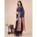 Picture of Marvelous Cotton & Linen Dark Slate Grey Saree