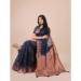 Picture of Marvelous Cotton & Linen Dark Slate Grey Saree