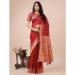 Picture of Excellent Cotton & Linen Dark Red Saree