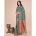 Picture of Resplendent Cotton & Linen Medium Sea Green Saree