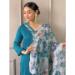 Picture of Chiffon Light Sea Green Readymade Salwar Kameez