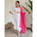 Picture of Graceful Chiffon White Readymade Salwar Kameez