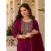 Picture of Enticing Chiffon Maroon Readymade Salwar Kameez