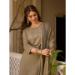 Picture of Pleasing Chiffon Rosy Brown Readymade Salwar Kameez