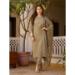 Picture of Pleasing Chiffon Rosy Brown Readymade Salwar Kameez
