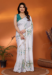 Picture of Wonderful Chiffon White Saree