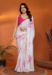 Picture of Pretty Chiffon White Saree