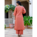 Picture of Classy Silk Indian Red Readymade Salwar Kameez