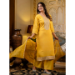 Picture of Alluring Silk Yellow Readymade Salwar Kameez
