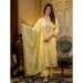 Picture of Exquisite Silk Light Yellow Readymade Salwar Kameez