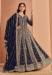 Picture of Georgette Dark Slate Grey Anarkali Salwar Kameez