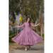 Picture of Radiant Rayon Rosy Brown Readymade Gown