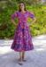 Picture of Exquisite Rayon Pale Violet Red Readymade Gown