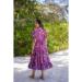 Picture of Exquisite Rayon Pale Violet Red Readymade Gown