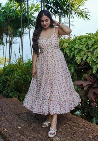 Picture of Classy Rayon Silver Readymade Gown