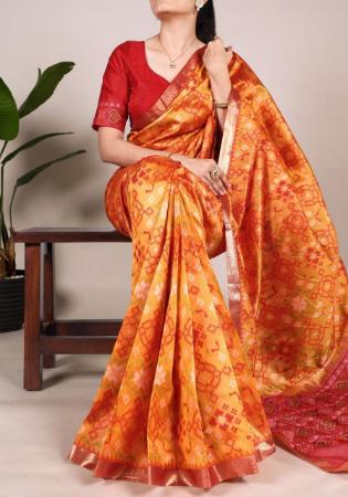 Picture of Classy Silk Chocolate Saree
