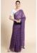 Picture of Sightly Georgette Purple Saree