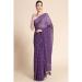 Picture of Sightly Georgette Purple Saree