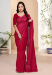 Picture of Excellent Silk Medium Violet Red Saree
