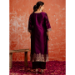 Picture of Cotton & Silk Maroon Readymade Salwar Kameez