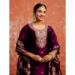 Picture of Cotton & Silk Maroon Readymade Salwar Kameez