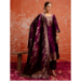 Picture of Cotton & Silk Maroon Readymade Salwar Kameez