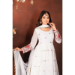 Picture of Georgette White Smoke Readymade Salwar Kameez