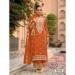 Picture of Alluring Chiffon Teal Straight Cut Salwar Kameez
