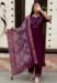 Picture of Ideal Net & Silk Brown Readymade Salwar Kameez