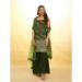 Picture of Georgette Dark Olive Green Readymade Salwar Kameez