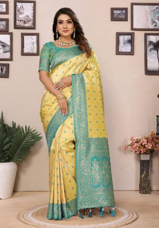 Picture of Bewitching Silk Peru Saree