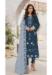 Picture of Georgette Dark Slate Grey Straight Cut Salwar Kameez