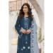 Picture of Georgette Dark Slate Grey Straight Cut Salwar Kameez