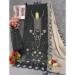 Picture of Georgette Dark Slate Grey Straight Cut Salwar Kameez